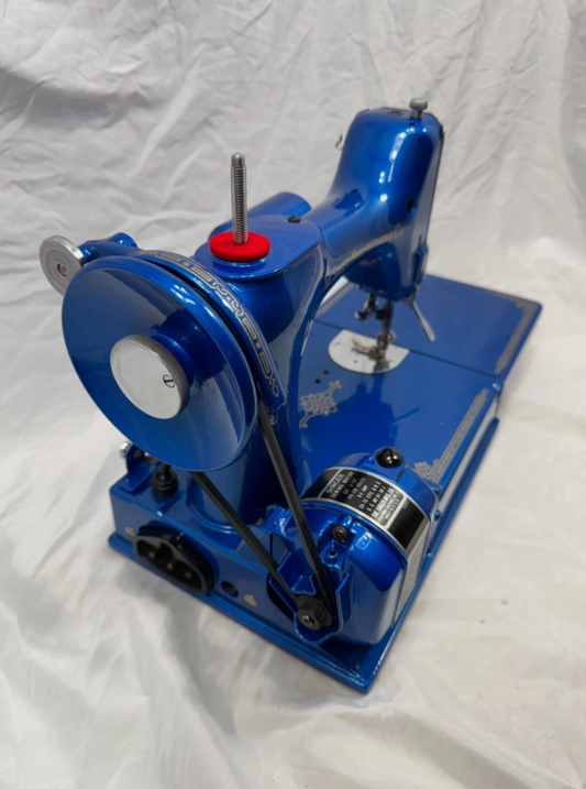 Metallic Blue Sewing Machine